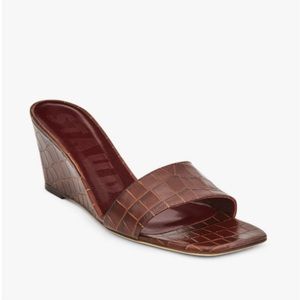 STAUD Billie Wedge | Crocadile | Size